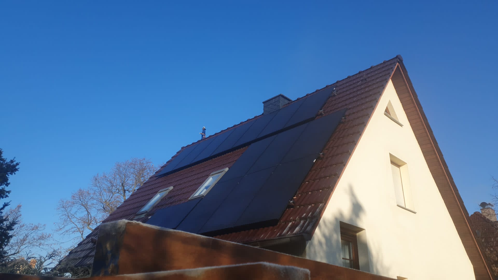 PV Anlage montiert