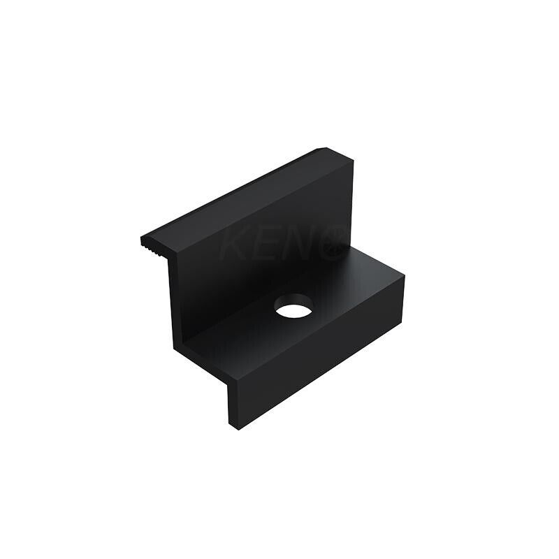 Endklemme für Photovoltaik Solarmodule in Schwarz