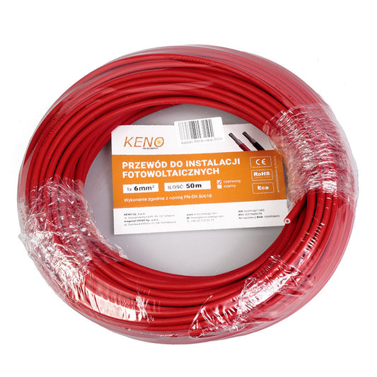 6 mm2 Kabel in Rot